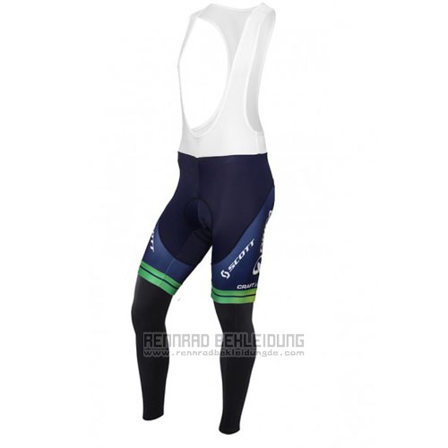 2016 Fahrradbekleidung Orica GreenEDGE Wei und Blau Trikot Langarm und Tragerhose